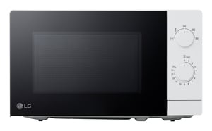 LG MS2082H Mikrowelle, weiß, Solo-Mikrowelle für die Arbeitsplatte, 20 l, 700 W
