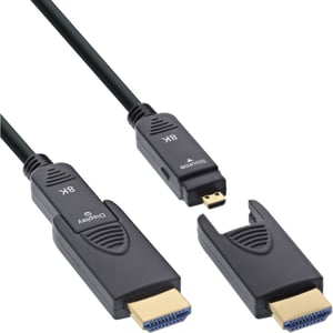 InLine 17925O kabel HDMI 50 m HDMI Type-A/HDMI Type-D Czarny