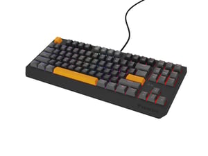 GENESIS Thor 230 TKL Gaming Keyboard USB + RF Wireless + Bluetooth QWERTY Black, Gray, Orange