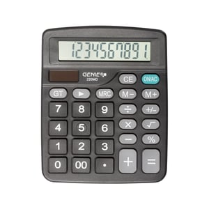 Genie 220 MD kalkulator Desktop Podstawowy kalkulator Czarny