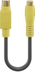 Goobay 60845 S-videokabel 0,2 m S-Video (4-stifts) RCA Svart