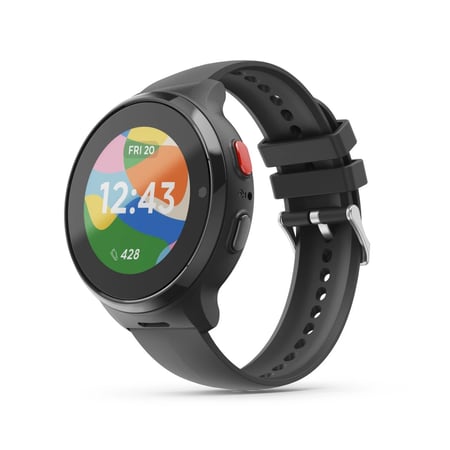 Hama 00178671 smartwatch / zegarek sportowy 3,02 cm (1.19") AMOLED Cyfrowy Ekran dotykowy Czarny GPS