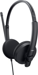 DELL WH1022 Kopfhörer-Set, kabelgebunden, Kopfbügel, Telefonate/Musik, schwarz