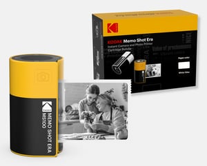 Kodak MemoShot Era MS100 68,58 x 45,72 mm Schwarz, Gelb