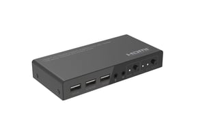 Microconnect MC-HDMIKVM0201-4K KVM-Switch, schwarz