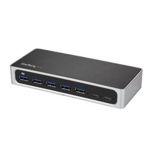 StarTech HB30C5A2CSC USB 3.2 Gen 1 (3.1 Gen 1) Type-B-hubbar och koncentratorer, 5000 Mbit/s, svart, silver