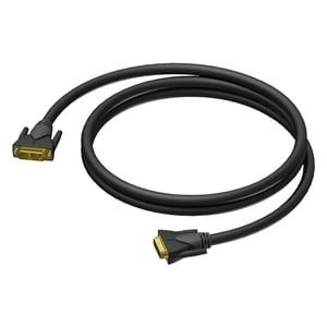 PROCAB CLV140/3 kabel DVI 3 m DVI-D Czarny