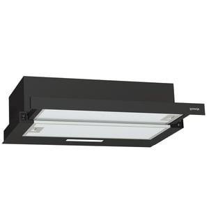 Gorenje TH60E3B okap kuchenny Pół wbudowany (wyciągany) Czarny 350 m³/h