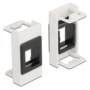 DeLOCK Moduł Easy 45, uchwyt Keystone 22,5 x 45 mm, biały/czarny