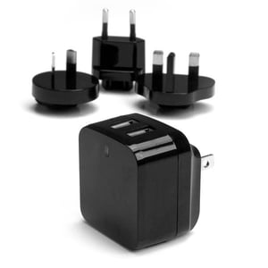 StarTech USB2PACBK laddare för bärbara enheter Mobiltelefon, smartphone, surfplatta Svart Växelström Internt