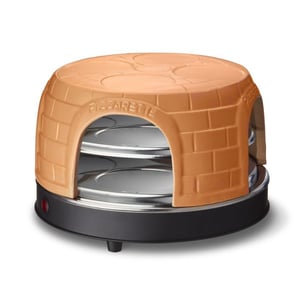 Emerio PO-116124.1 Pizza Oven, 2 pizzas, 1500 W, Black, Terracotta