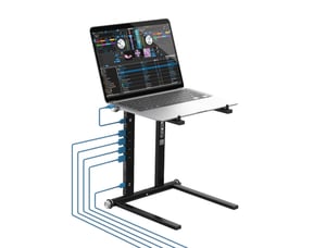 Reloop STANDHUB stojak na laptop Podstawka na notebooka Czarny 45,7 cm (18")