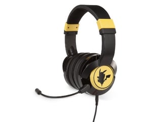 PowerA Pikachu Silhouette Wired Gaming Headset with Headband, Black, Yellow