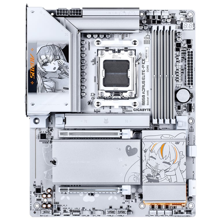 фото Материнская плата Gigabyte B850 Aorus Elite-P ICE 1
