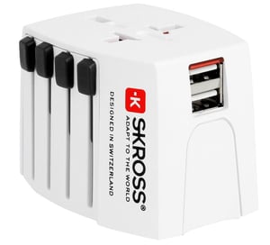 Microconnect PETRAVEL33 Type-C Electric Power Plug, White, 2P