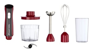 Russell Hobbs 27140-56 mixer 1 l Bärbar mixer 500 W Svart, Röd, Transparent