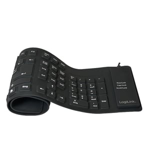 LogiLink ID0019A universellt USB-tangentbord QWERTZ, tyskt, svart