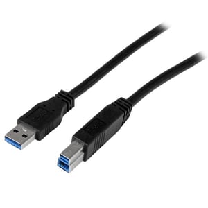 StarTech USB3CAB2M USB-kabel USB 3.2 Gen 1 (3.1 Gen 1) 2 m USB A till USB B Svart