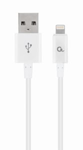 Cablexpert CC-USB2P-AMLM-1M-W Lightning Cable, White