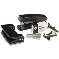 Staplers and hole punches