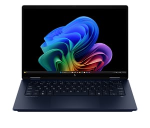 HP OmniBook X Flip Next Gen AI 14-fm0040nw Copilot+ PC Intel Core Ultra 5 226V Hybryda (2w1) 35,6 cm (14") Ekran dotykowy 2K 16 GB LPDDR5x-SDRAM 512 GB SSD Wi-Fi 7 (802.11be) Windows 11 Home Niebieski