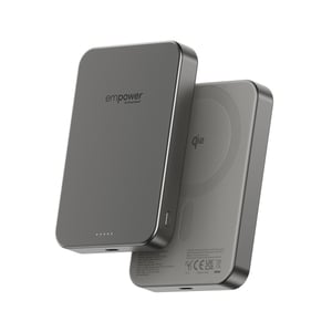PanzerGlass empower™ von ® empower™ Bank | 10000 mAh | Titan – kabelloses Laden – Titan