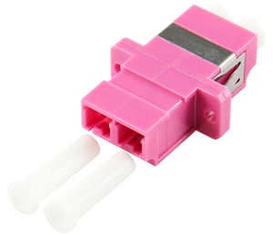 LOGON LFA095 adapter światłowodowy LC/LC Różowy
