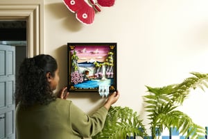 LEGO ART Japoński krajobraz z kwitnącą wiśnią
