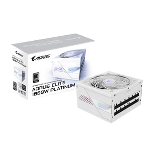 GIGABYTE AORUS ELITE P1000W ICE Netzteilmodul 1000 W 20+4-Pin-ATX ATX Weiß