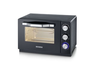 Severin TO 2071 Brödrost 20 l 1380 W Svart, Rostfritt stål Grill