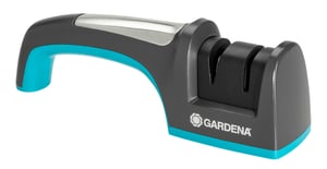 Gardena 8712-20 Messerschärfer – Messerschärfer zum Ziehen, Schwarz, Türkis