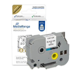 MediaRange MRBTZ251 etiketter för tryck, svarta, vita
