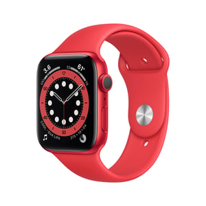 Apple Watch Series 6 OLED 44 mm Cyfrowy 368 x 448 px Ekran dotykowy Czerwony Wi-Fi GPS