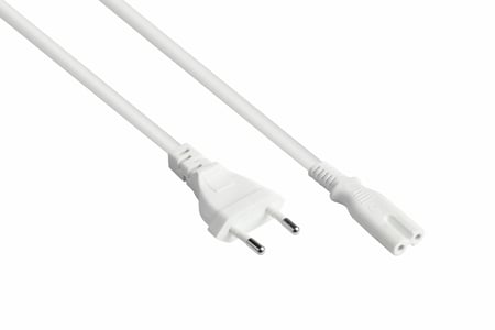Kabelmeister SK0385-W015 kabel zasilające Biały 1,5 m Wtyczka zasilająca typu C IEC C7