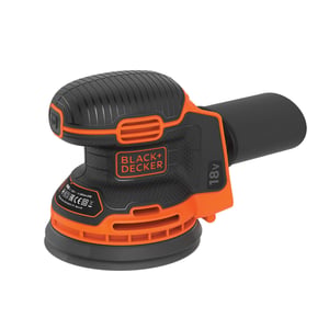 Black & Decker BDCROS18N-XJ tragbare Schleifmaschine Exzenterschleifer 12.000 U/min Schwarz, Orange