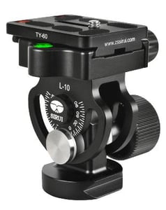Sirui L-10 stativhuvud, svart aluminium, kulformad