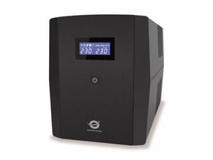 Conceptronic ZEUS08E USV-Anlage, Line-Interactive-Technologie, 1,5 kVA, 900 W, 6 x Netzsteckdose