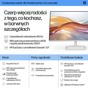 HP 27-calowy monitor seria 5 FHD – 527sf