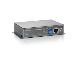 LevelOne FSW-0513 przełącznik sieciowy Fast Ethernet (10/100) Obsługa PoE Czarny, Szary