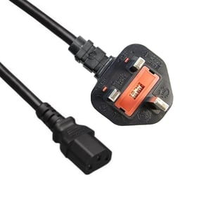 EECONN S12A-044-01007 kabel zasilające Czarny 1,8 m Wtyczka zasilająca typu G C13 panel