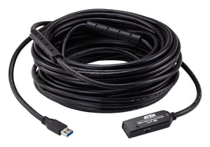 ATEN UE332C kabel USB USB 3.2 Gen 1 (3.1 Gen 1) 20 m USB A 5 Gbit/s Czarny