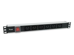 Equip 333319 Power Distribution Unit (PDU) with 6 x Power Outlets, 1U, Black