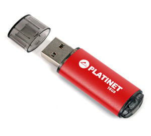 Platinet PMFE16R USB-Stick 16 GB, USB Typ A 2.0, rot