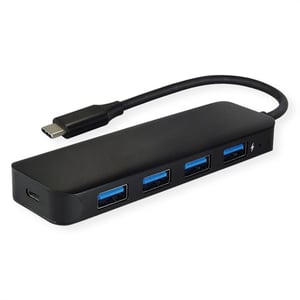 VALUE 14.99.5039 USB 3.2 Gen 1 (3.1 Gen 1) Type-C Hubs and Switches, 5000 Mbit/s, Black