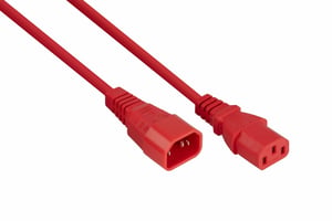 Kabelmeister SK1430-R050 kabel zasilające Czerwony 5 m IEC C14 IEC C13