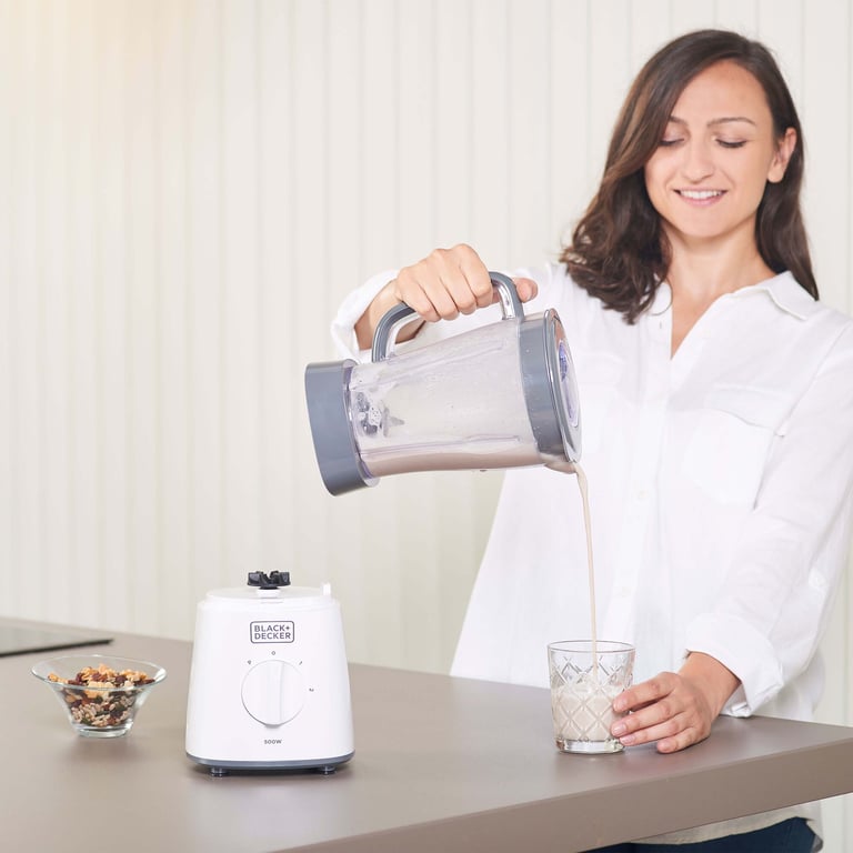 Black & Decker BXJB500E blender 1,5 l Blender stołowy 500 W Biały