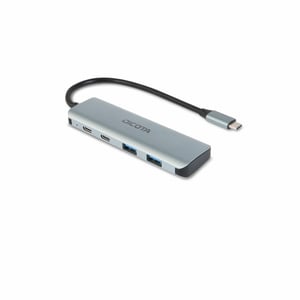 DICOTA D32061 USB-Typ-C-Hubs und -Verteiler 10000 Mbit/s Silber