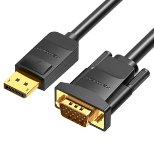 Vention HBLBH kabeladapter 2 m DisplayPort VGA (D-Sub) Svart