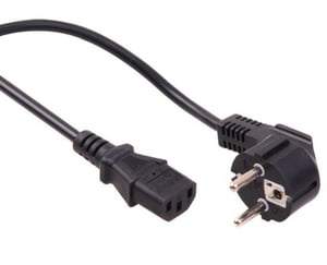Maclean MCTV-801 Netzkabel, schwarz, 5 m