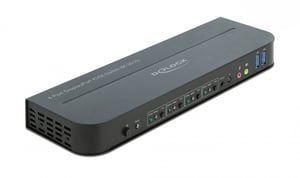 DeLOCK DisplayPort 1.4 8K 30 Hz KVM Switch with USB 3.0 and Audio